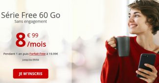 forfait mobile série free 60 Go d'avril