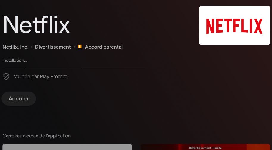Mise à jour Netflix version 8.2.3 Build 4012 sur Android TV