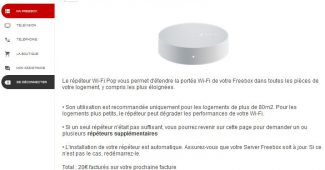 La demande d'un répéteur Wifi pour une Freebox Révolution