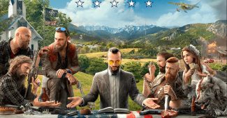 La pochette du jeu vidéo "Far Cry 5" développé par Ubisoft