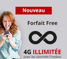 4G illimitée pour le forfait Free mobile à 15,99€