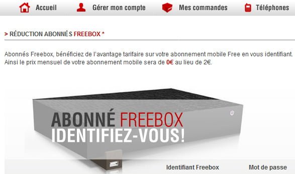 Gérer son avantage Freebox
