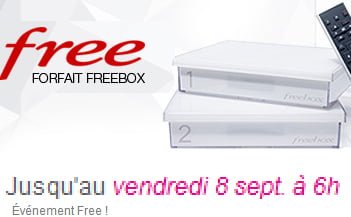 Quatrième prolongation Vente privée du Forfait Freebox Crystal d’août