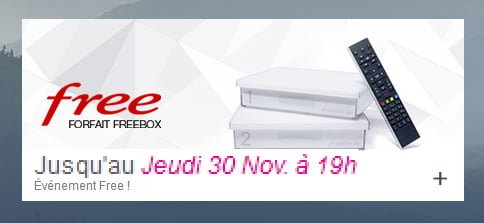 Quatrième prolongation Vente privée du Forfait Freebox Crystal de novembre