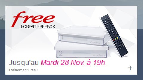 Troisième prolongation Vente privée du Forfait Freebox Crystal de novembre