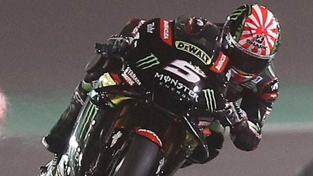 Zarco à fond sur sa yamaha