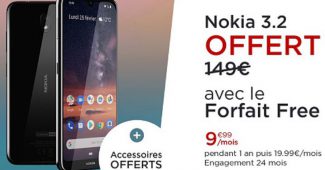 Forfait Free Mobile avec Nokia 3.2