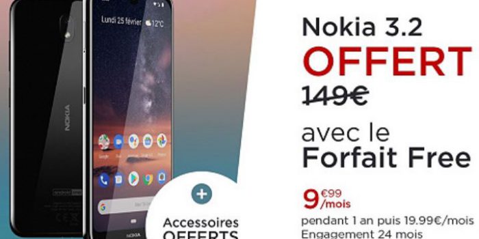 Forfait Free Mobile avec Nokia 3.2
