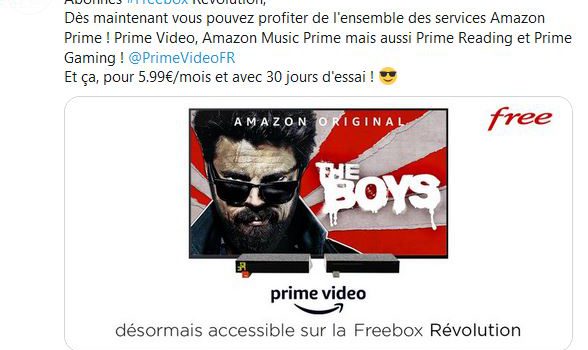 Amazon Prime Video enfin sur Freebox Revolution