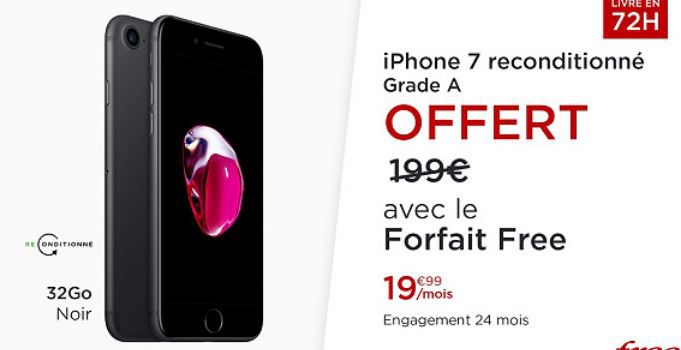 Veepee du Forfait Free Mobile avec iPhone offert