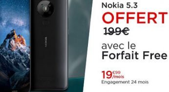 Vente privée du forfait Free Mobile avec le retour du Nokia 5.3