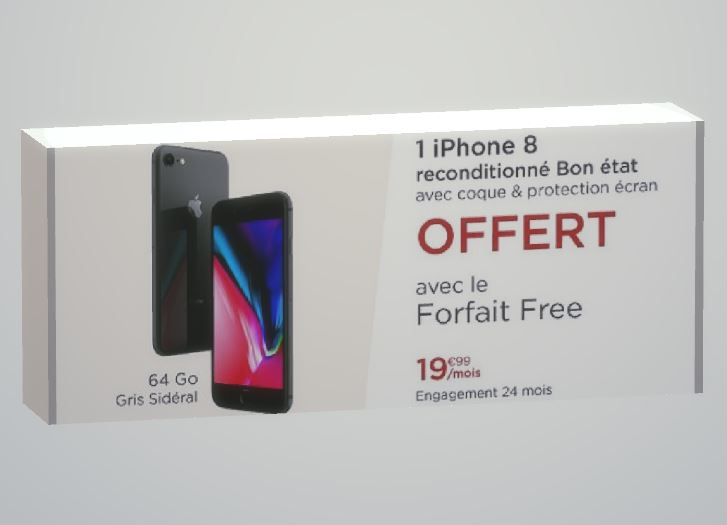 La Vente Privée du forfait Free Mobile + iPhone 8 est lancée