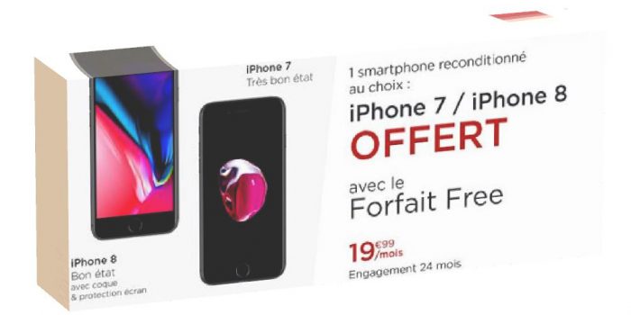 Vente Privée du forfait Free Mobile avec iPhone au choix