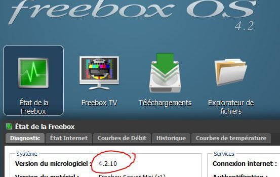 Mise à jour Freebox Server 4.2.10