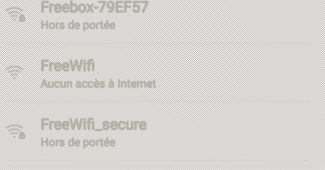 Des réseaux FreeWifi et FreeWifi_secure à proximité