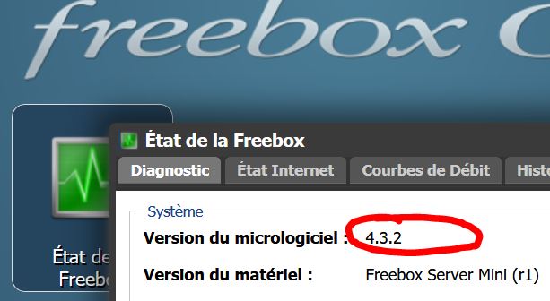 Mise à jour du Freebox Server en version 4.3.2