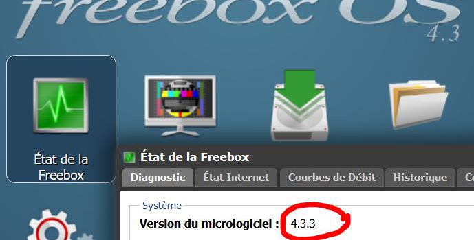Mise à jour du Freebox Server en version 4.3.3