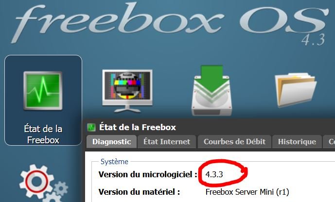 Mise à jour du Freebox Server en version 4.3.3