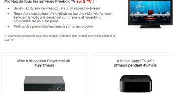 L’Apple TV 4K disponible à l’achat en Multi-TV chez Free