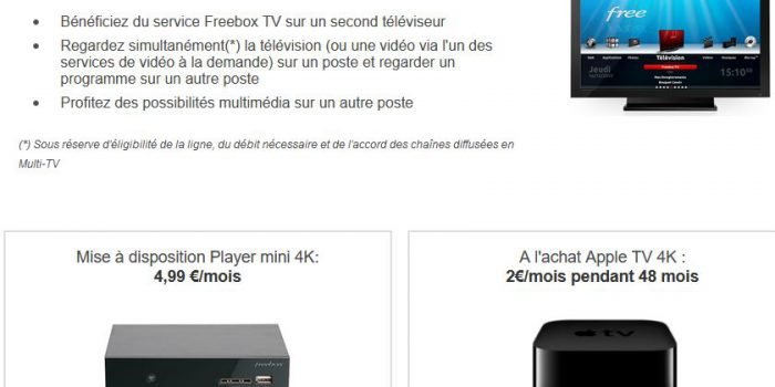 L'Apple TV 4k chez Free