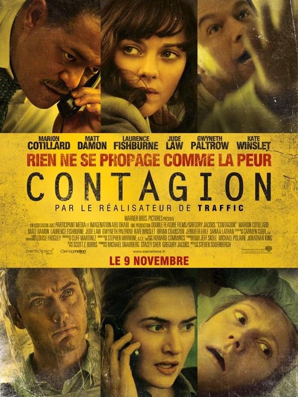 L'affiche du film "Contagion" réalisé par Steven Soderbergh