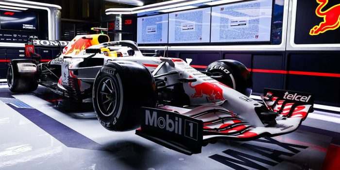 La livrée Honda de Red Bull sur la F1 de Max Verstappen