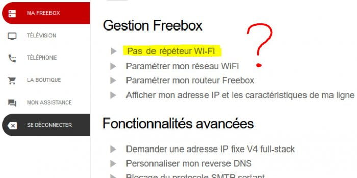La demande impossible d'un répéteur Wifi pour une Freebox Mini 4K