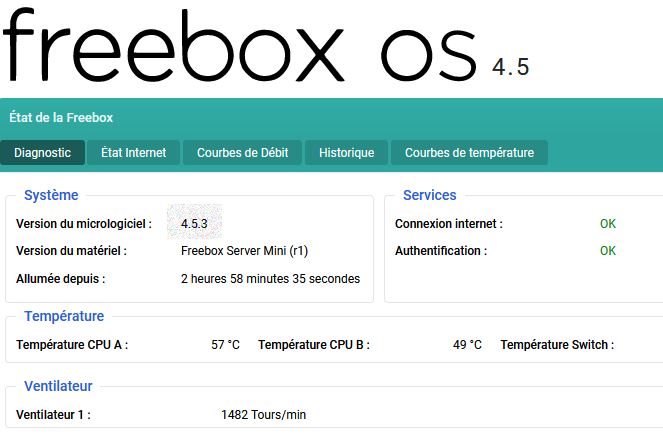 Mise à jour du Freebox Server en version 4.5.3