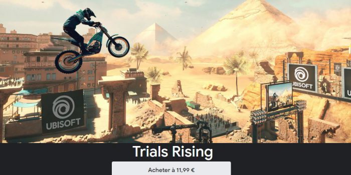 Le jeu vidéo Trials Rising Standard Edition en promotion sur Stadia