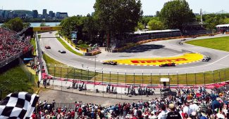 Capture d'écran du circuit Gilles-Villeneuve sur le site officiel de la Formule 1