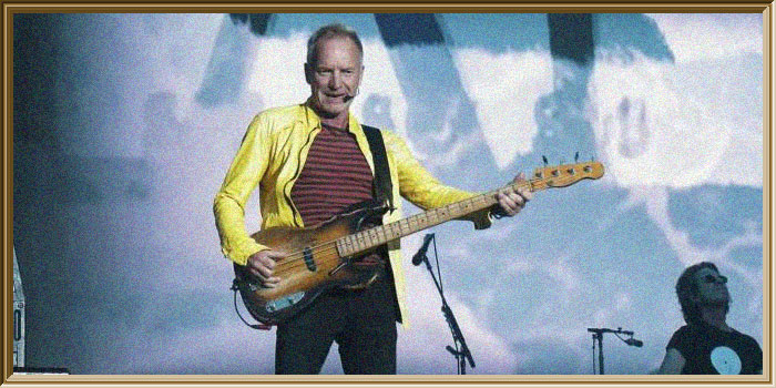 Sting sur scène en concert au Château de Chambord