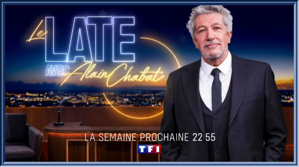 L'affiche de l'émission d'Alain Chabat "The Late" diffusée sur TF1