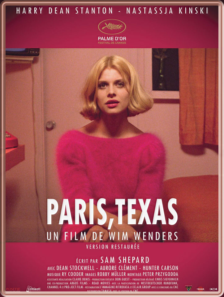 L'affiche du film "Paris, Texas" disponible sur Molotov