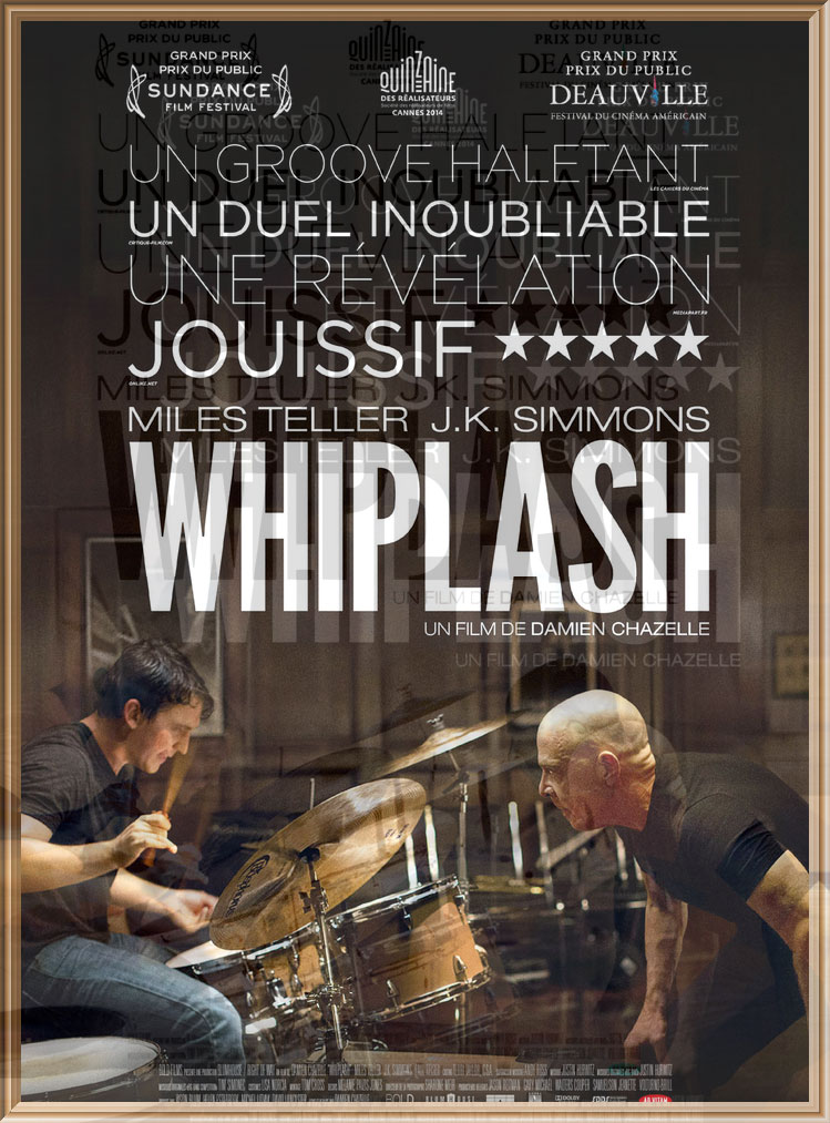 L'affiche du film "Whiplash" disponible sur Prime Video