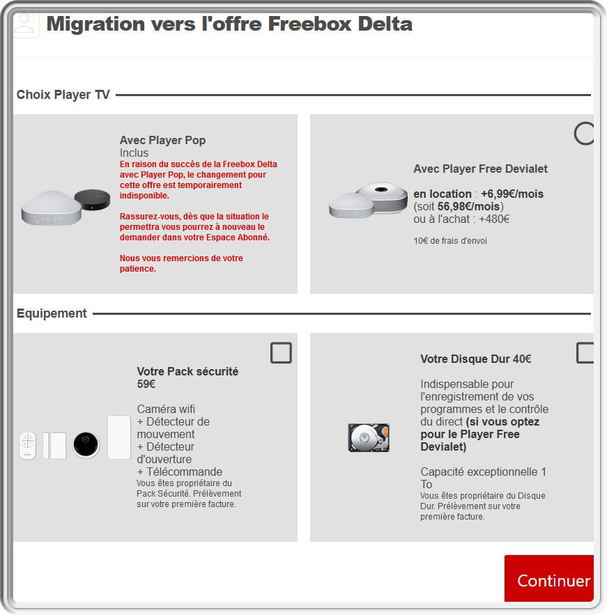 La migration vers l'offre Freebox Pop impactée par le stock de Player Pop