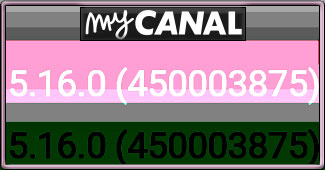 Capture d'écran de l'application Android TV myCANAL en version 5.16.0