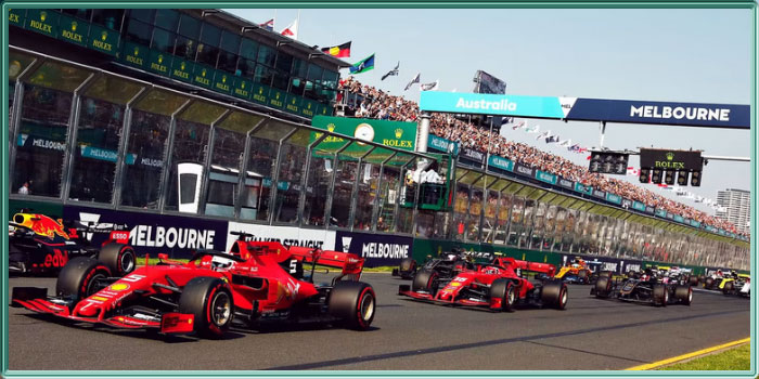 Le départ du Grand Prix d'Australie de Formule 1
