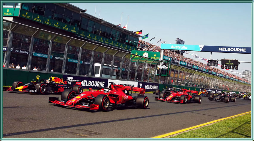 Le départ du Grand Prix d'Australie de Formule 1