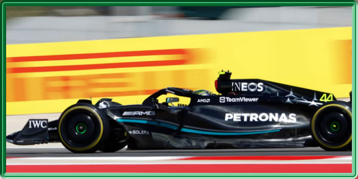 La Mercedes 2023 de Formule 1 de Lewis Hamilton