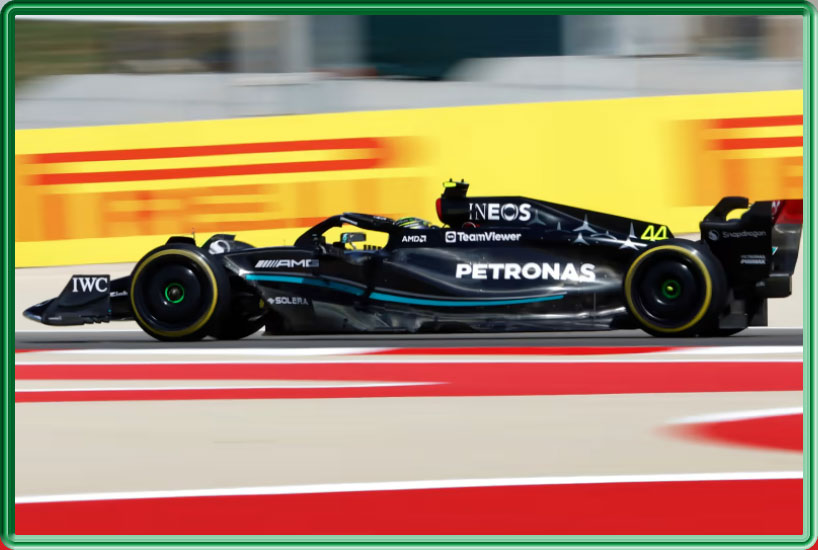 La Mercedes 2023 de Formule 1 de Lewis Hamilton