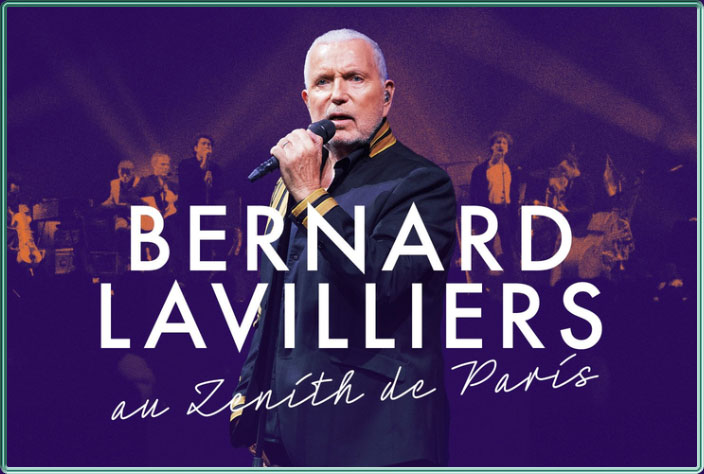 Affiche du concert de Bernard Lavilliers au Zénith de Paris