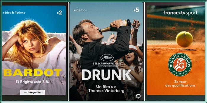 Capture d'écran de l’application France.tv du 23 mai