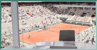 Le court central de Roland-Garros (Philippe-Chatrier)