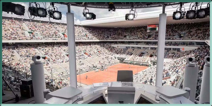 Le court central de Roland-Garros (Philippe-Chatrier)