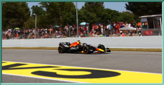 Capture écran d'une formule 1 sur le circuit de Barcelona-Catalunya