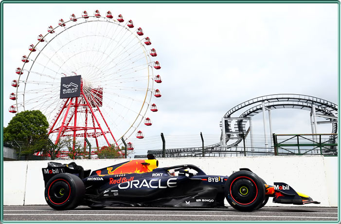 Une Red Bull sur le circuit de Suzuka
