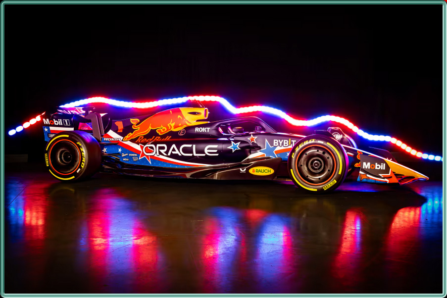 La livrée de la Red Bull pour le Grand Prix des États-Unis 2023