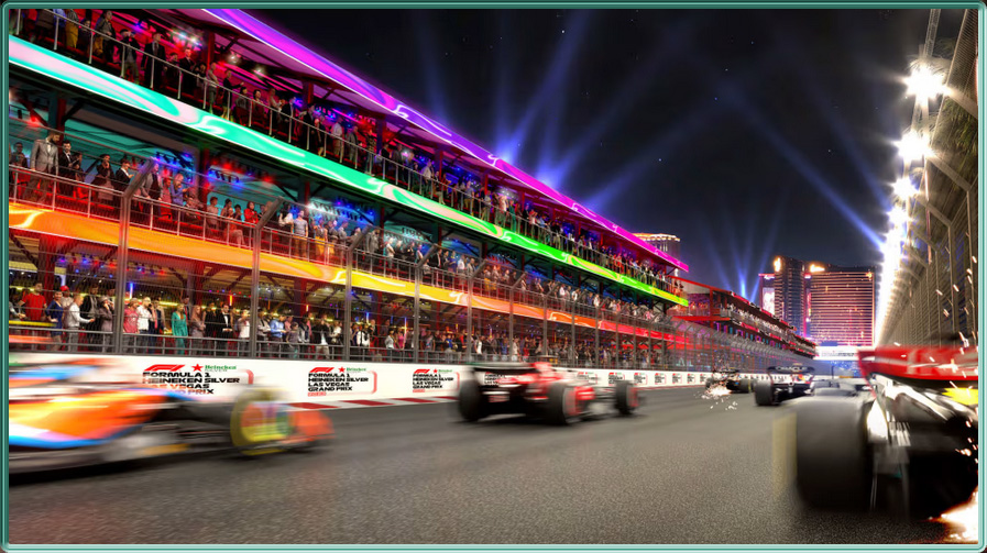 Le départ fictif du Grand Prix de Formule 1 de Las Vegas