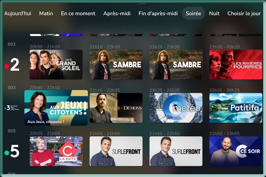 L'application Android TV OQEE by Free en version 1.29.6