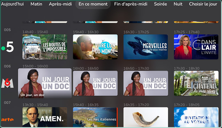 L'application Android TV OQEE by Free en version 2.0.2
